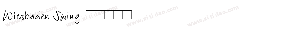 Wiesbaden Swing字体转换
